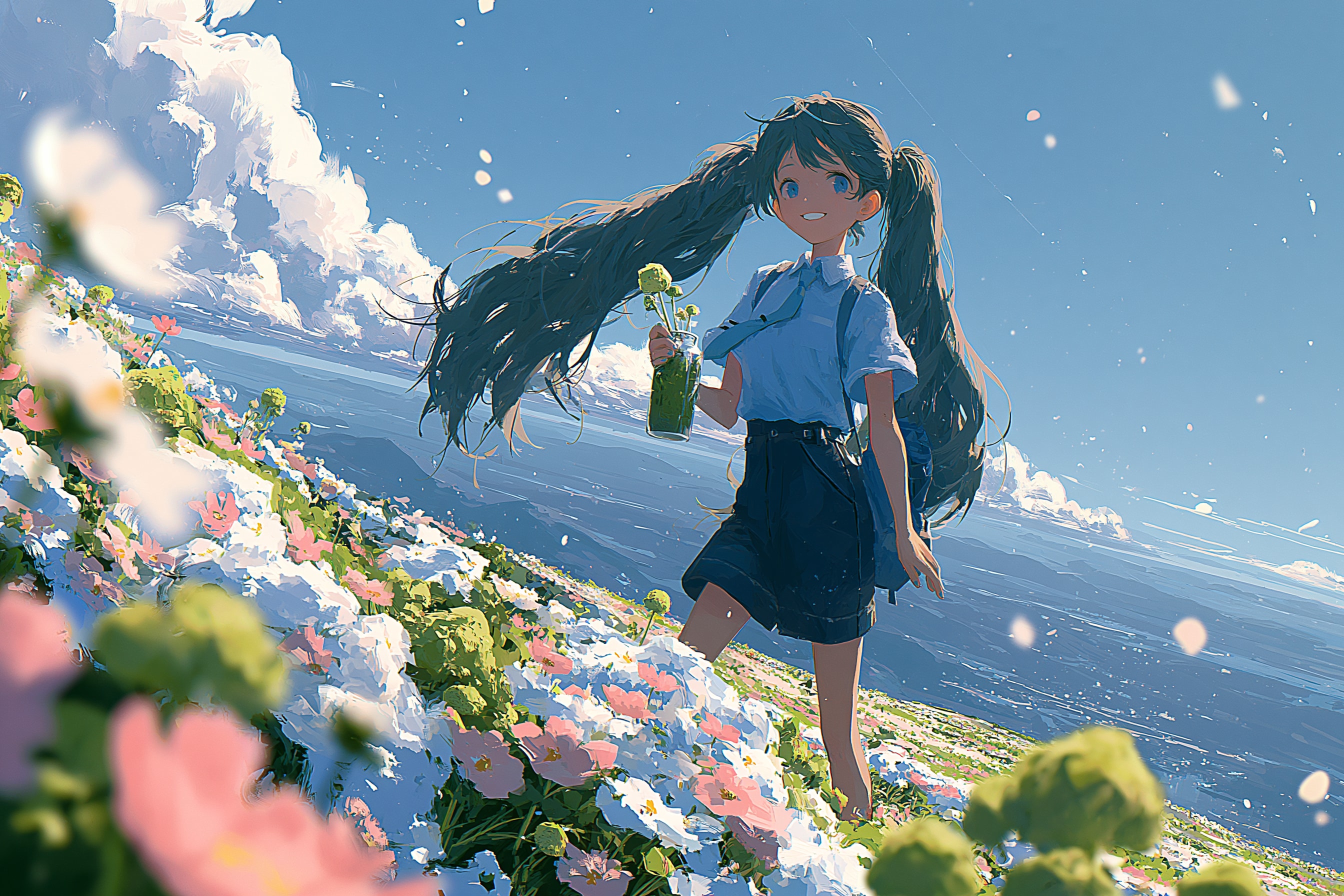 花畑 | の人気AIイラスト・グラビア
