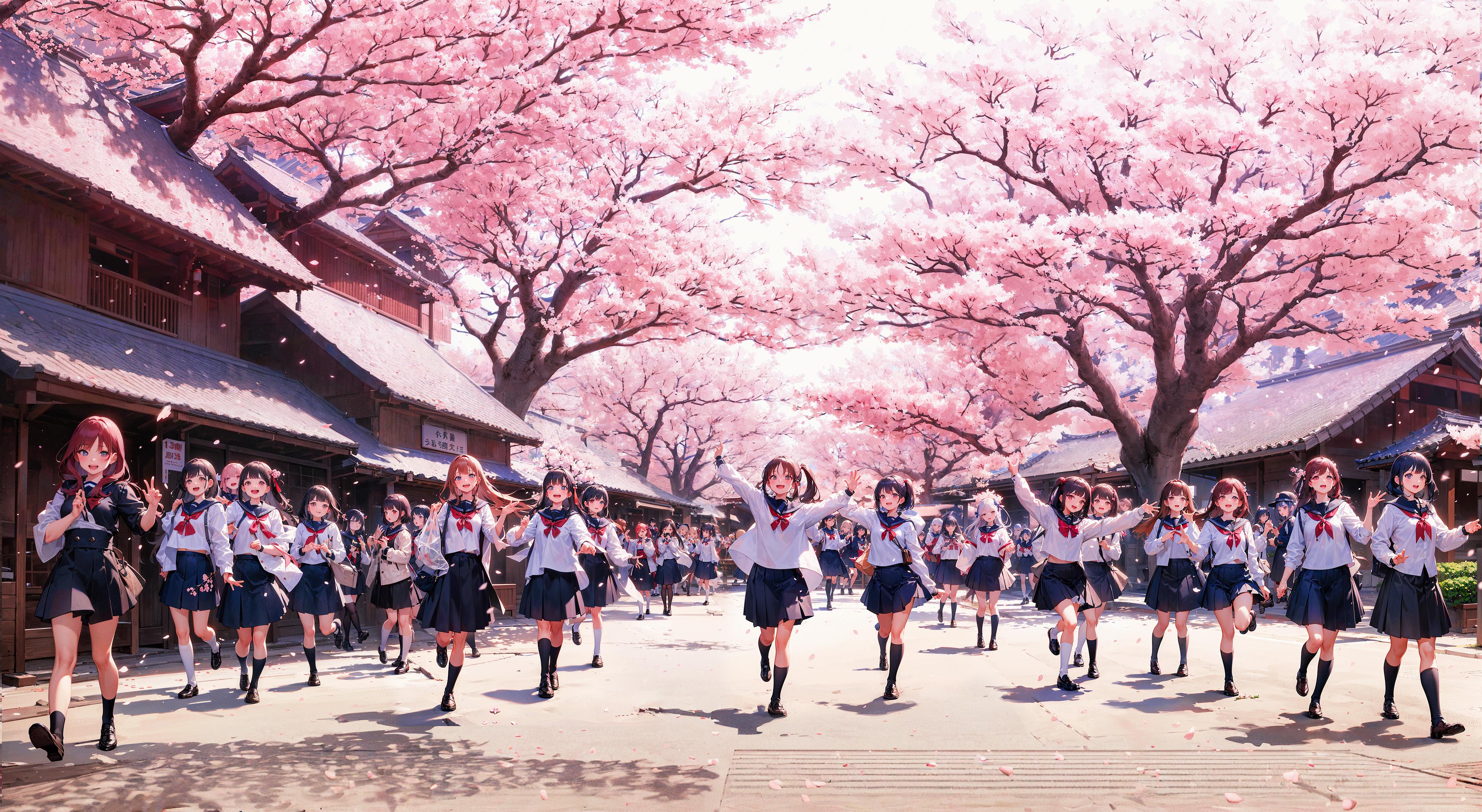 お花見通学