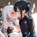 瑠璃(チャイナ)とリーシア(白い子) 4枚目
