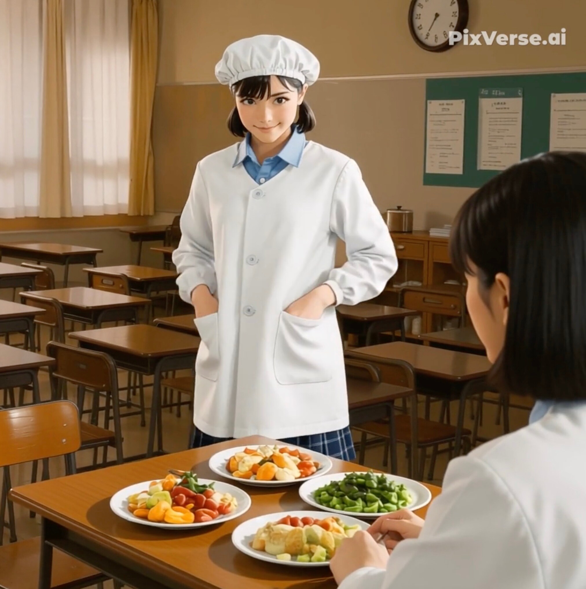 給食当番（いろいろ） | の人気AIイラスト・グラビア