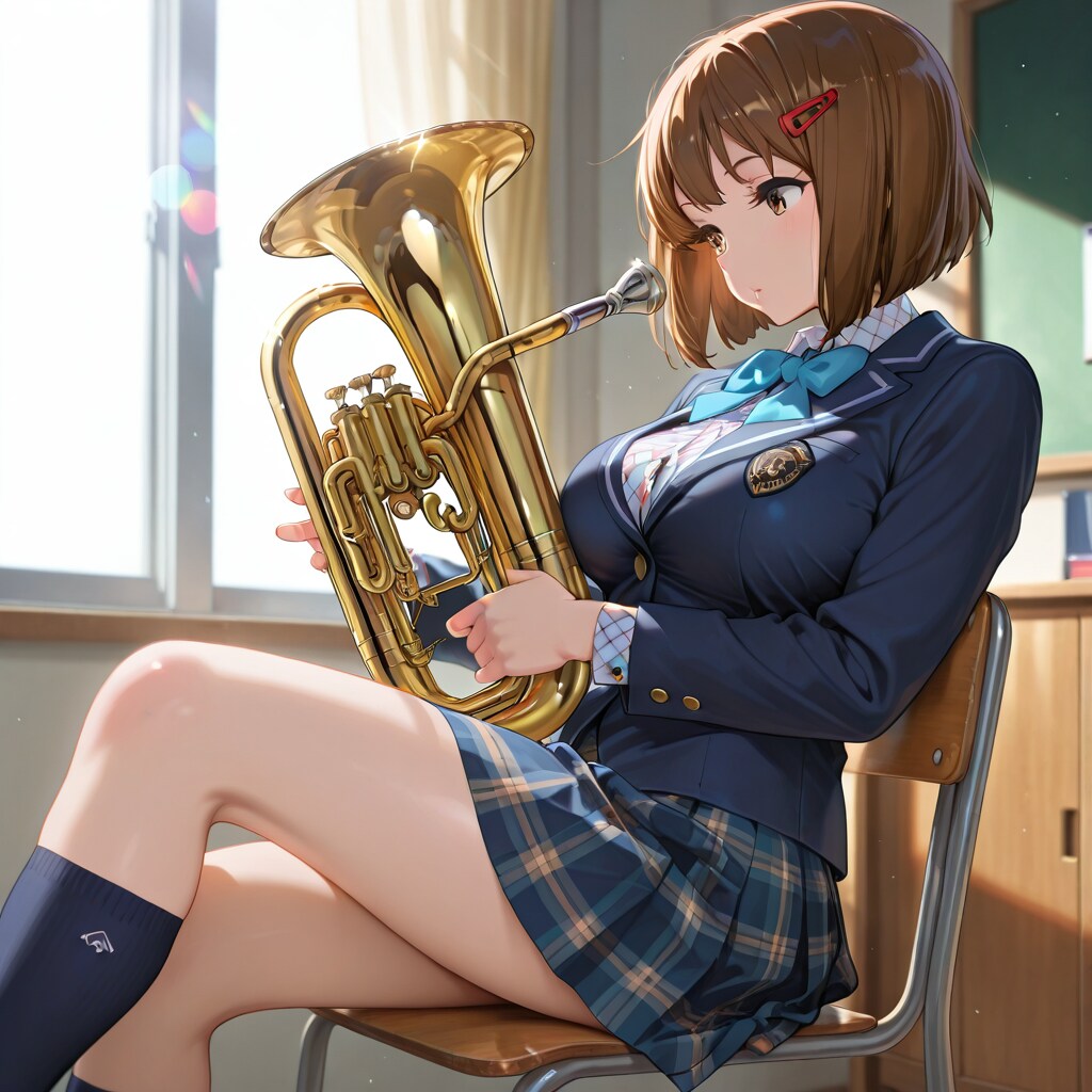 ミディアムボブちゃんとユーフォニアム