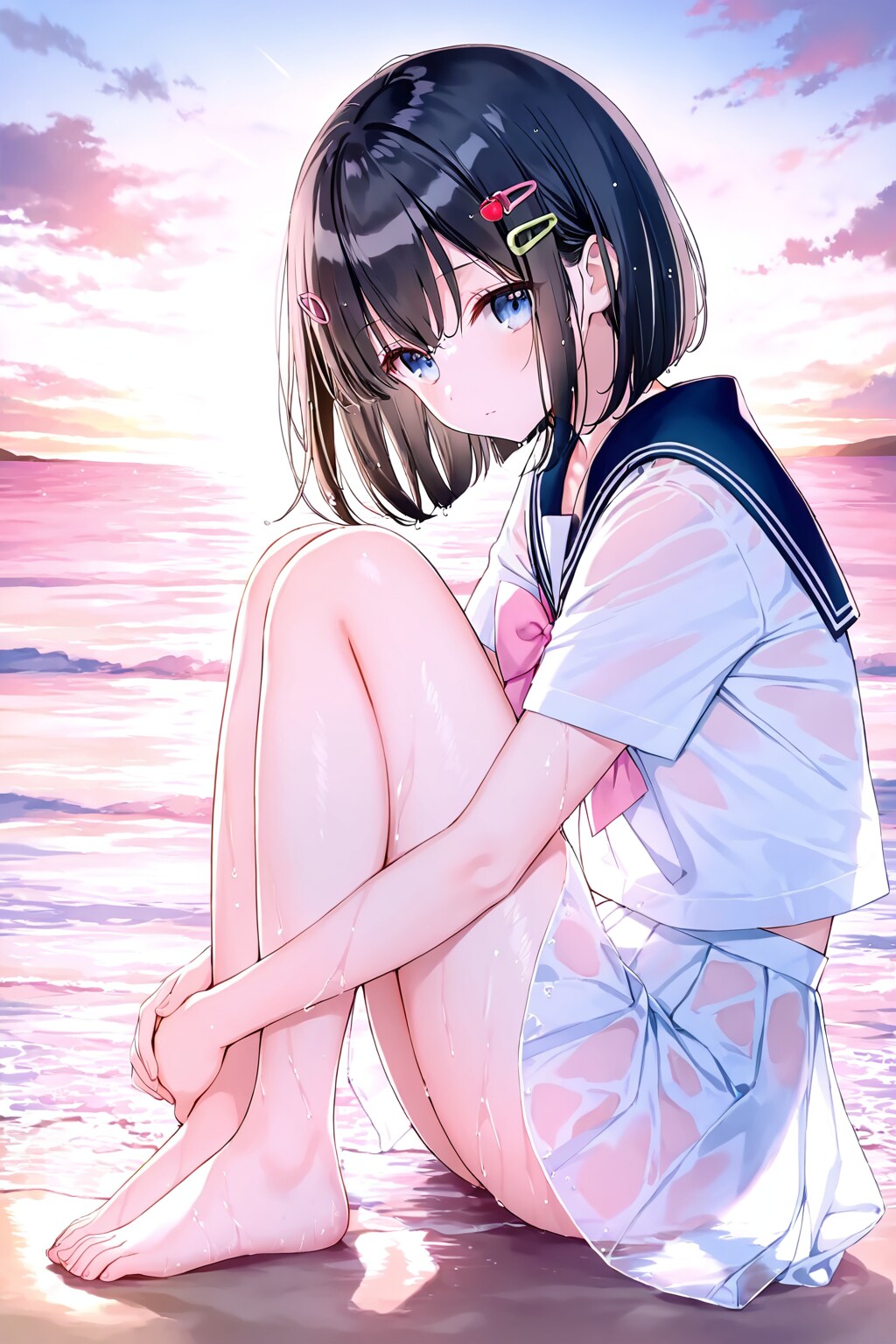 セーラー服と砂浜(LILAC)(18)