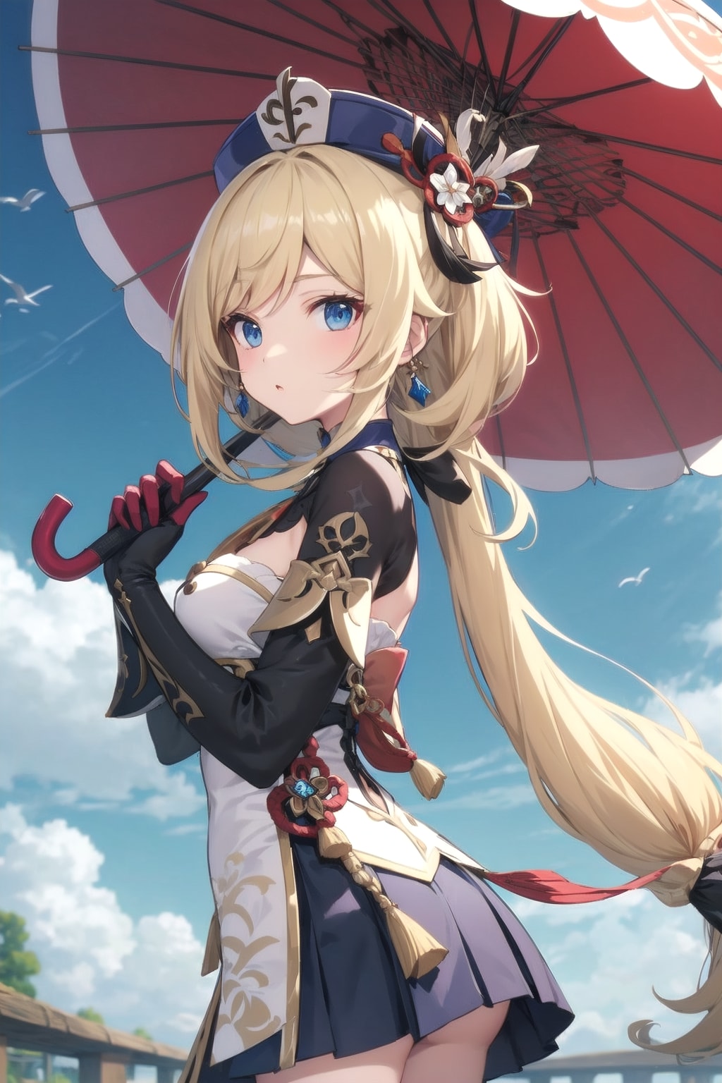 日傘さしてるお嬢様