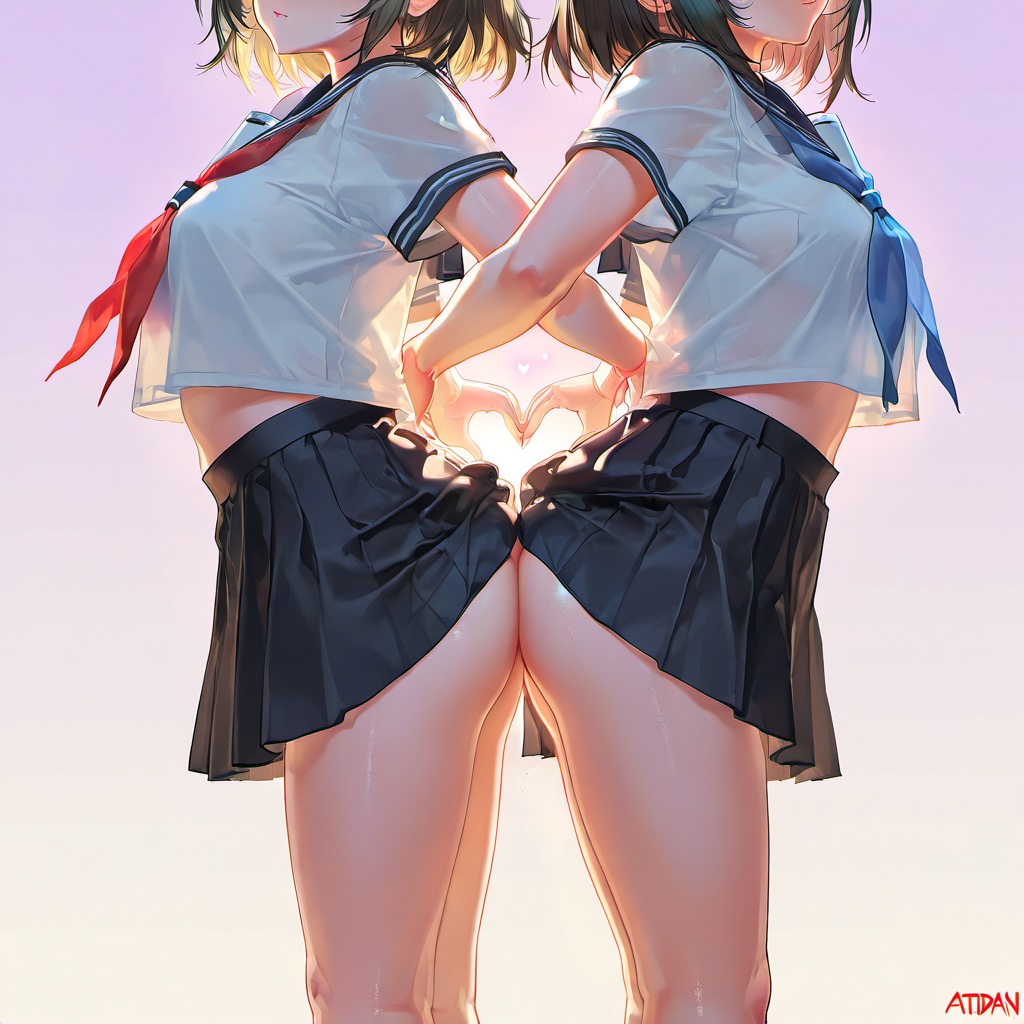 背中でハート