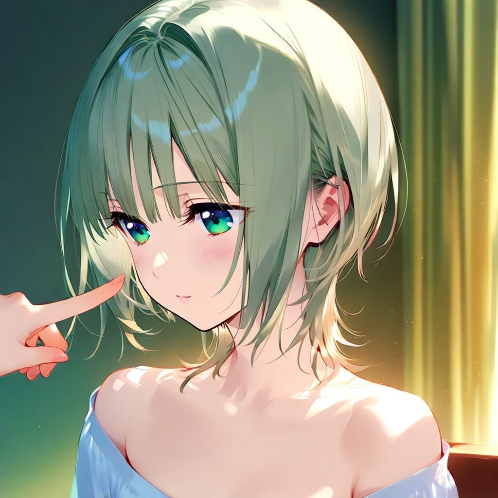 ツンツンされるMESSちゃん