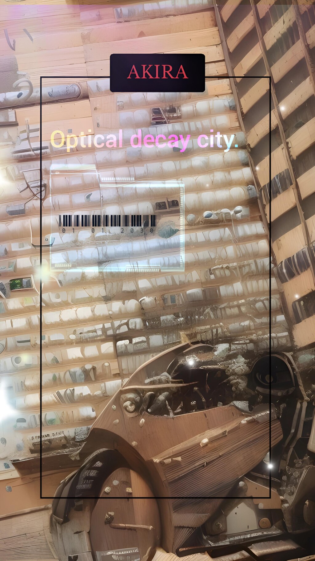 光学迷彩使用AKIRAのバイク