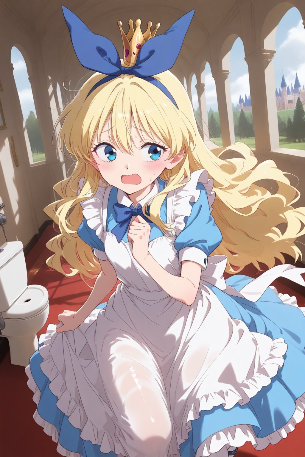 トイレを探すアリスさん