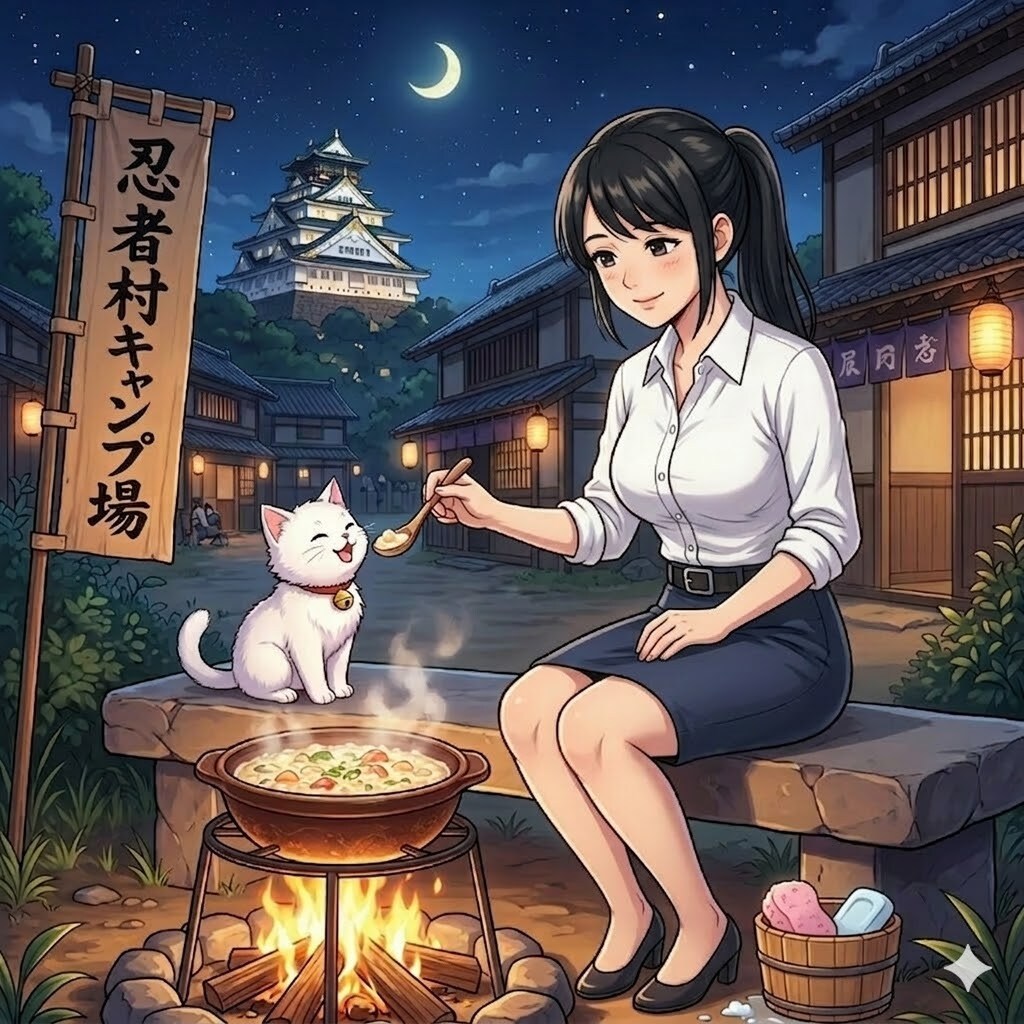 ねこちゃん、あーんして