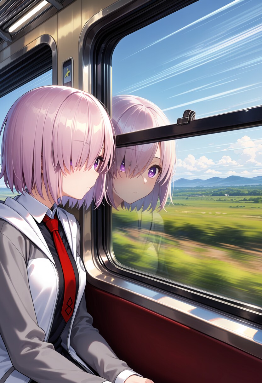 夏の終わりの車窓から | の人気AIイラスト・グラビア