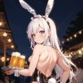バニーガールが給仕してくれるビアガーデン 5枚目