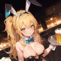 バニーガールが給仕してくれるビアガーデン 7枚目