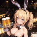 バニーガールが給仕してくれるビアガーデン 10枚目