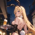 バニーガールが給仕してくれるビアガーデン 8枚目
