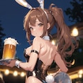 バニーガールが給仕してくれるビアガーデン 2枚目