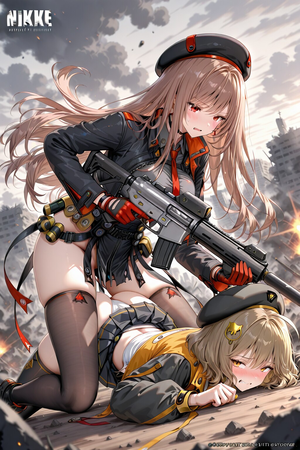 抜け駆けしようとしたアニスを制圧するラピ