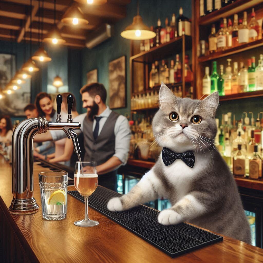 バーテンダーの猫