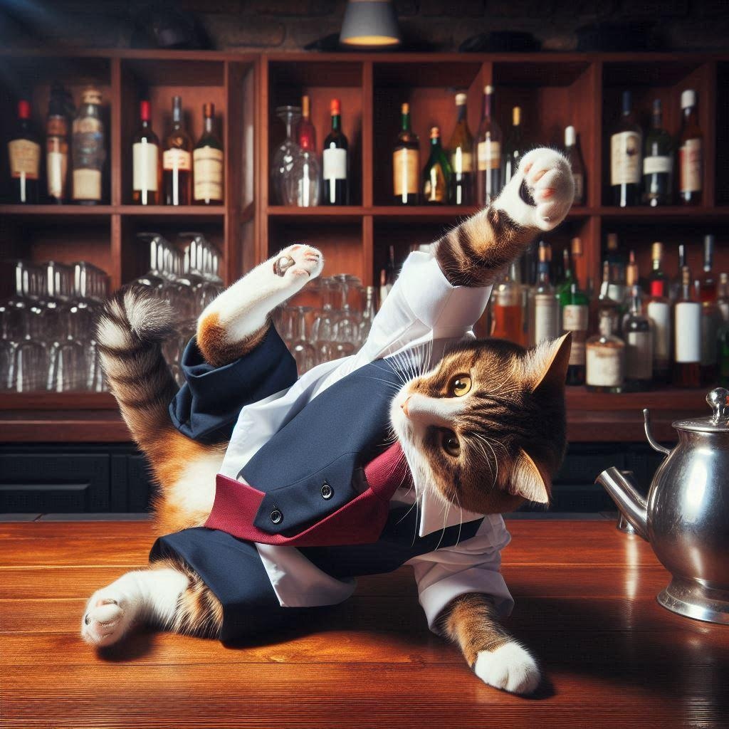 バーテンダーの猫