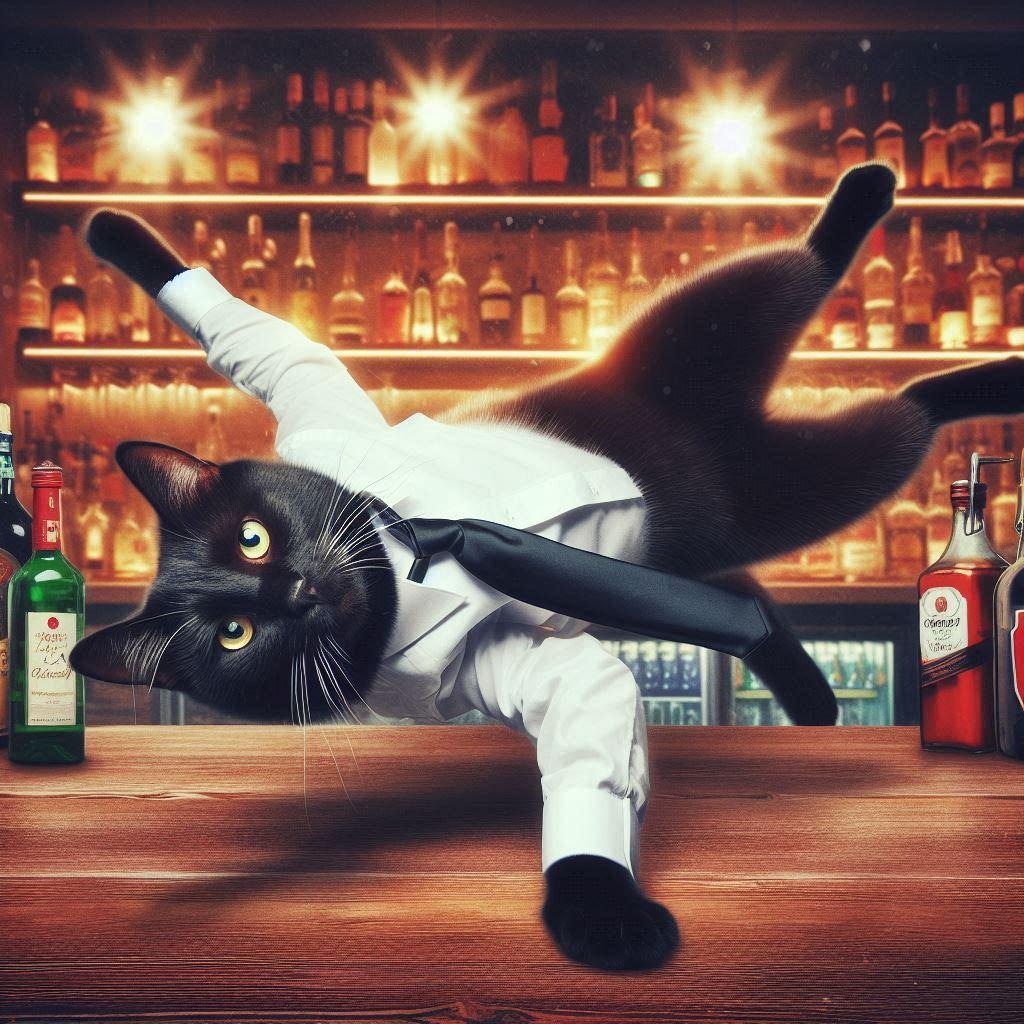 バーテンダーの猫