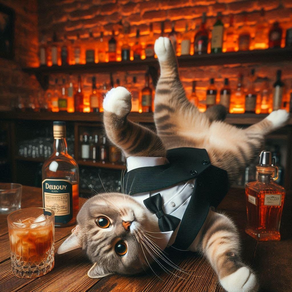 バーテンダーの猫