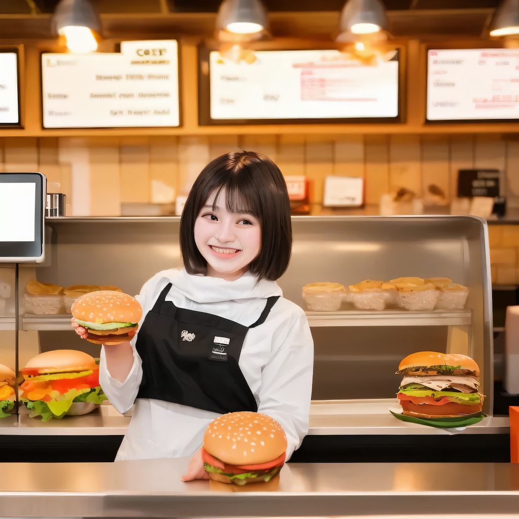 黒髪ボブでクルーの美女４