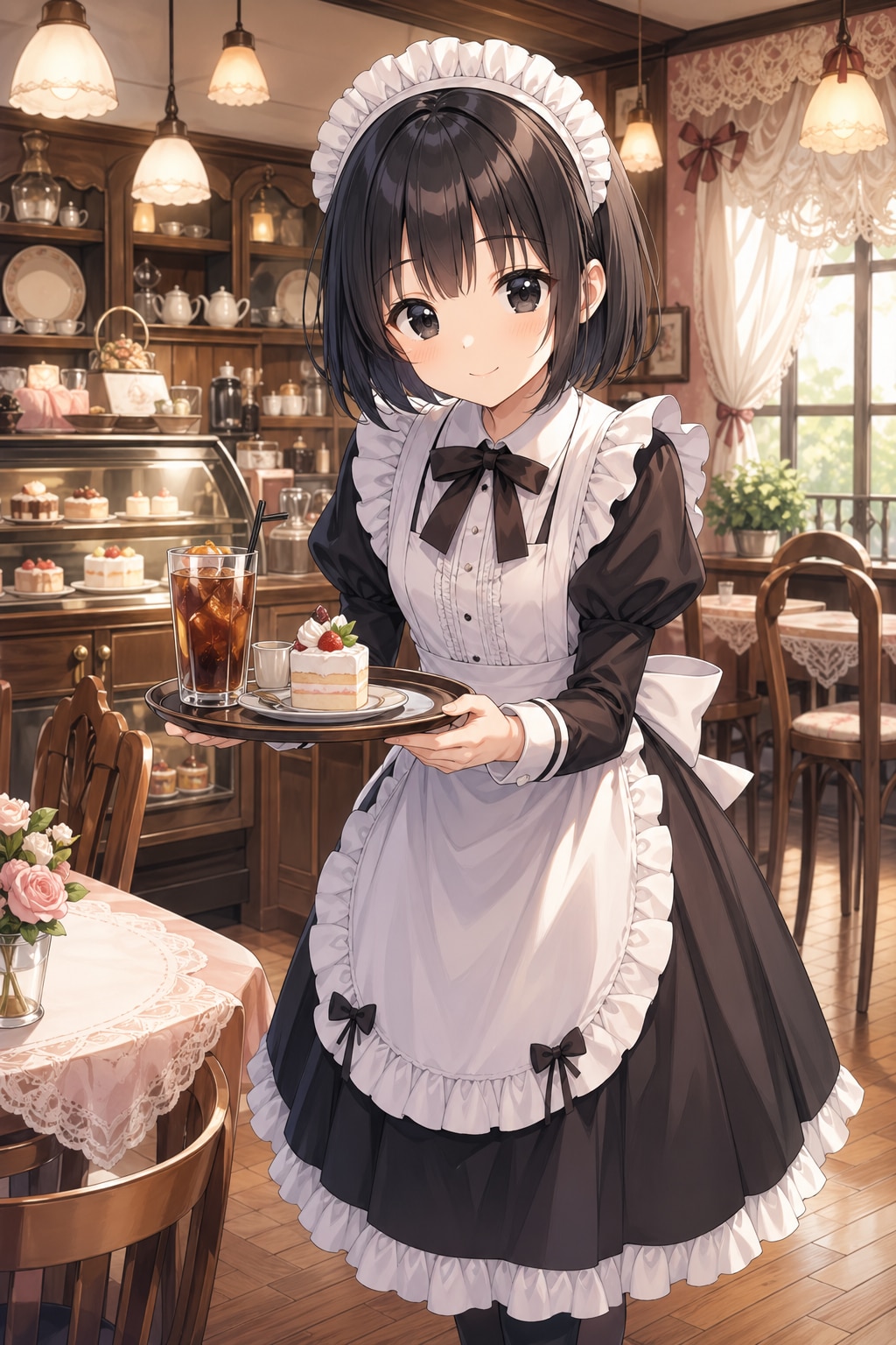 メイドカフェの女の子