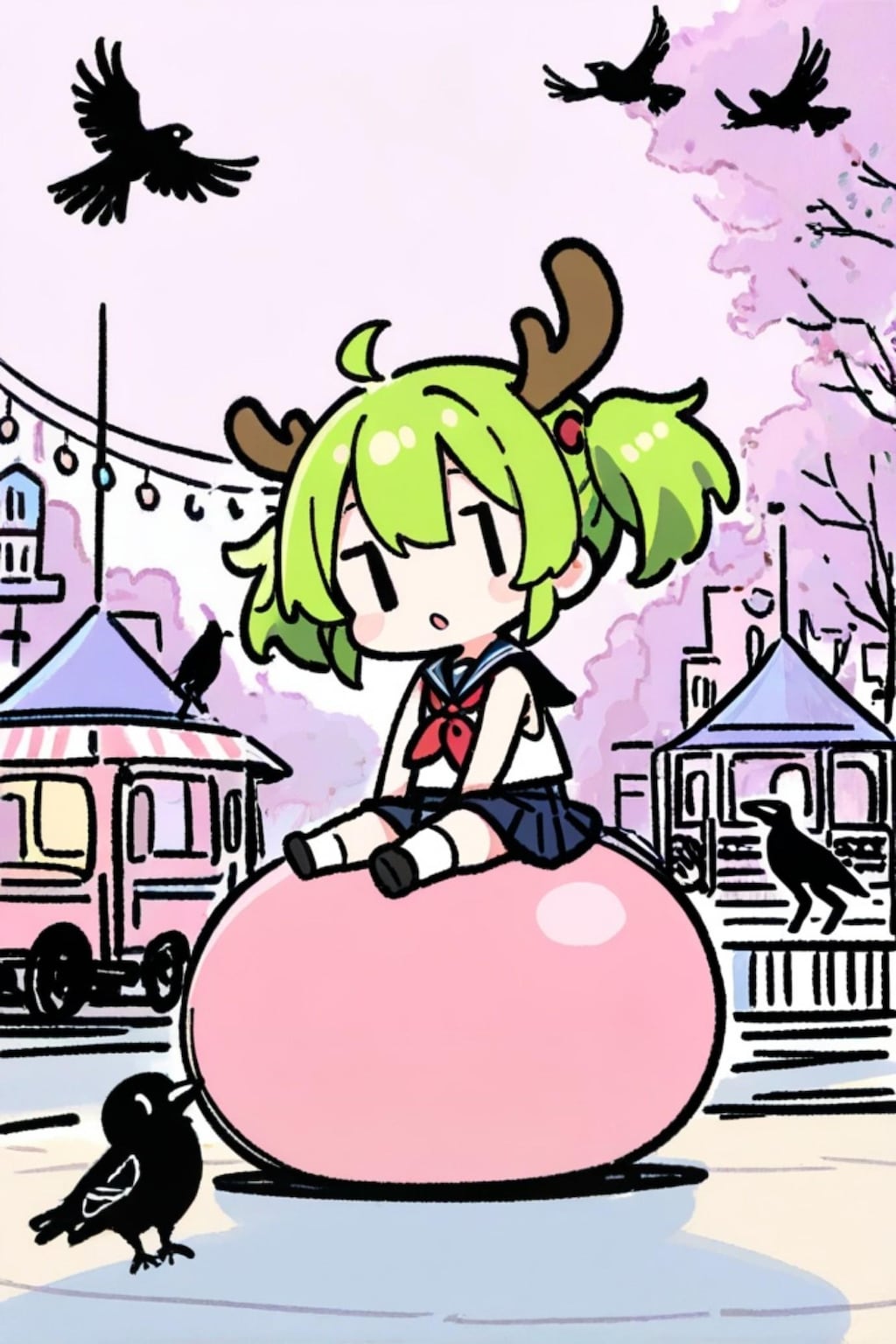 緑髪ちゃん