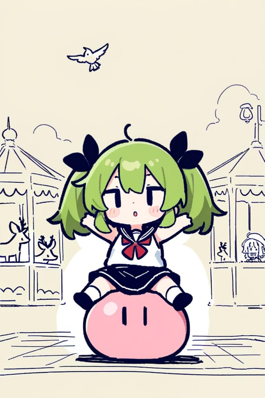緑髪ちゃん