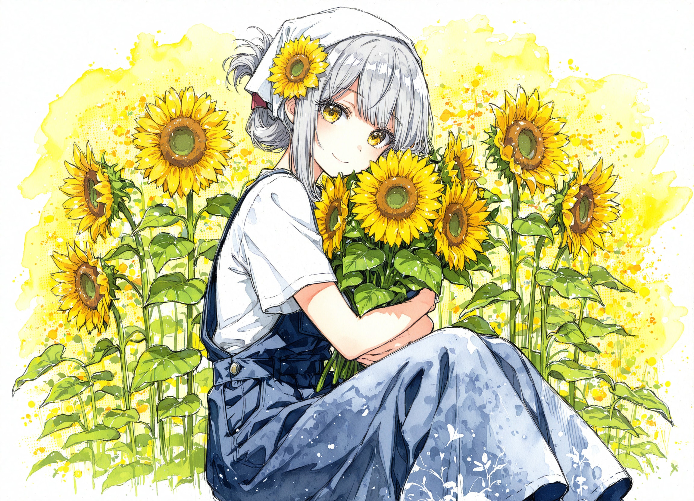 看板娘　flowers