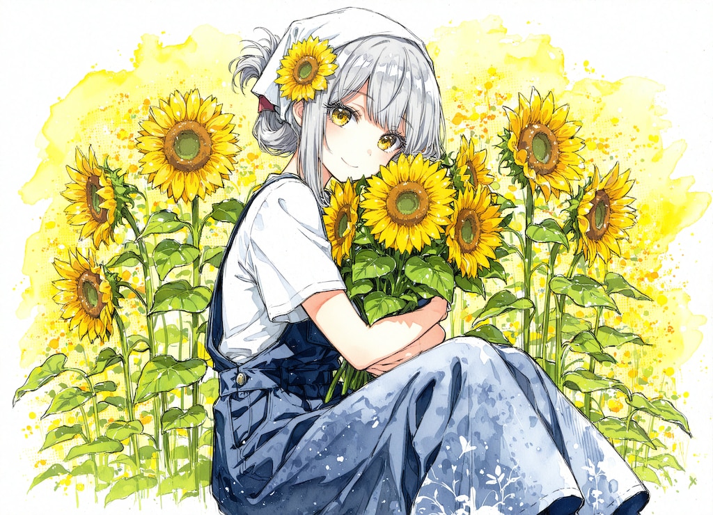看板娘　flowers