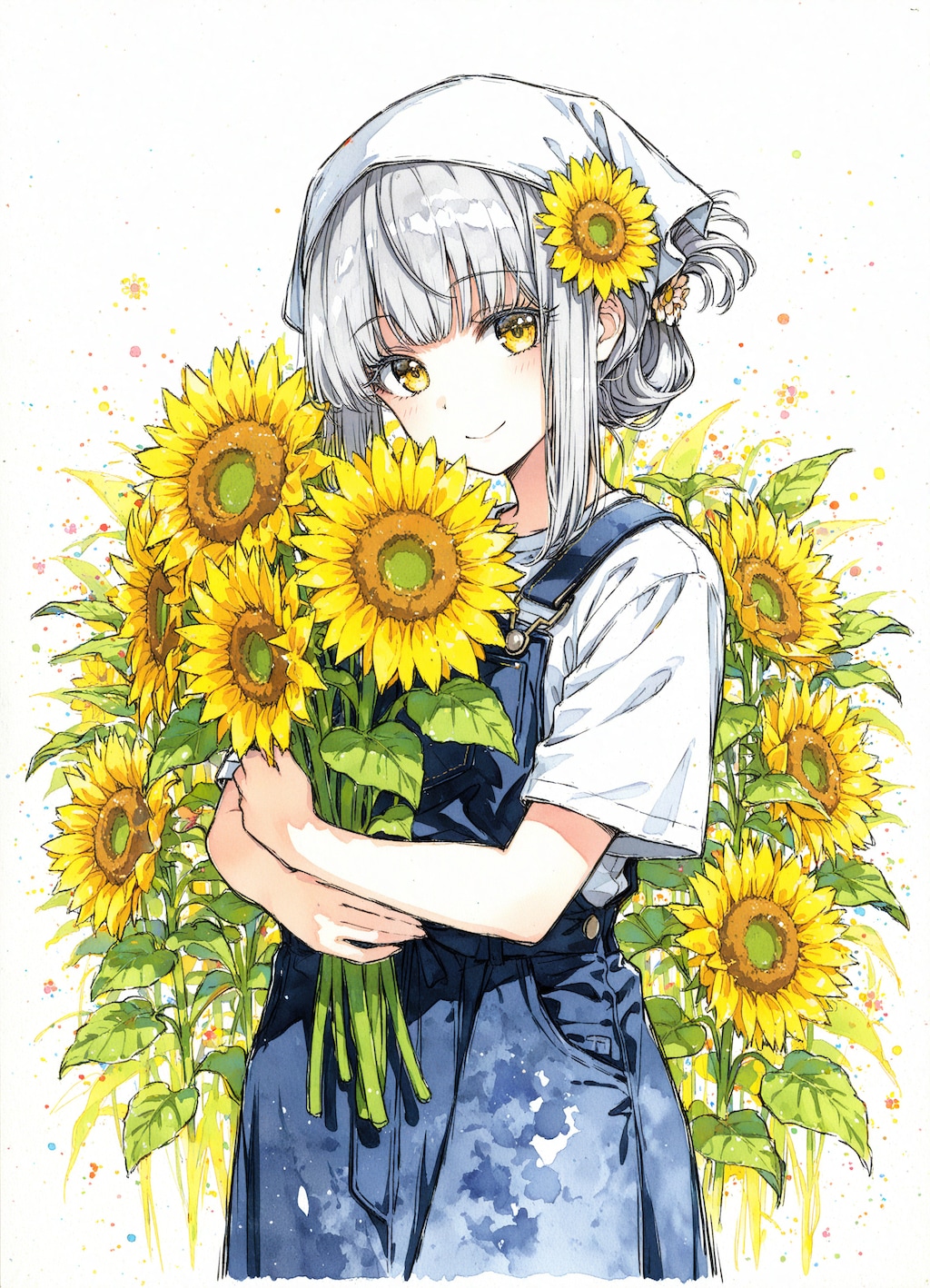 看板娘　flowers