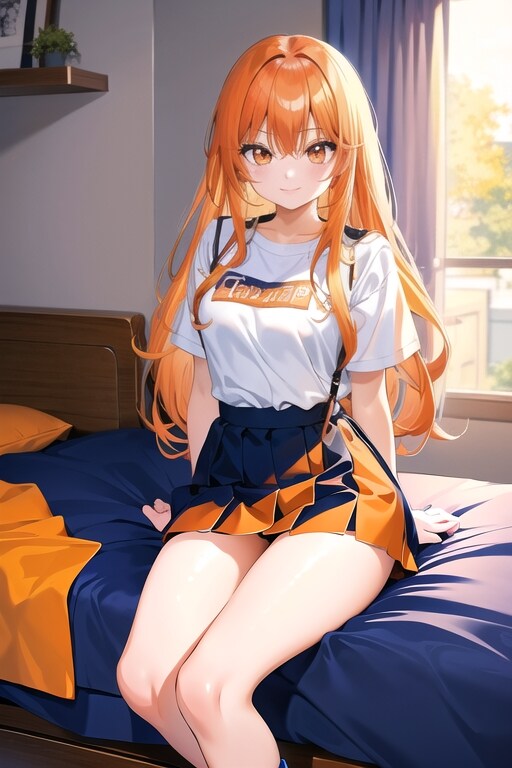 健全橙髪娘（２） | の人気AIイラスト・グラビア