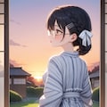 ある日の田舎の少女 7枚目