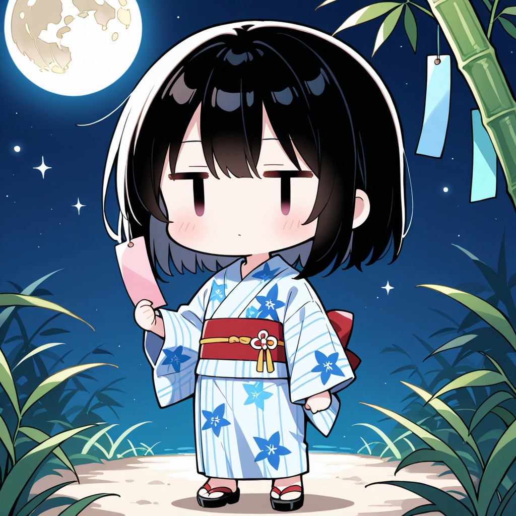 七夕なので、短冊に願い事を…