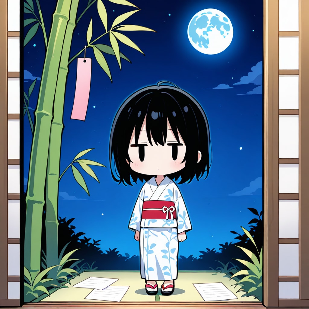 七夕なので、短冊に願い事を…