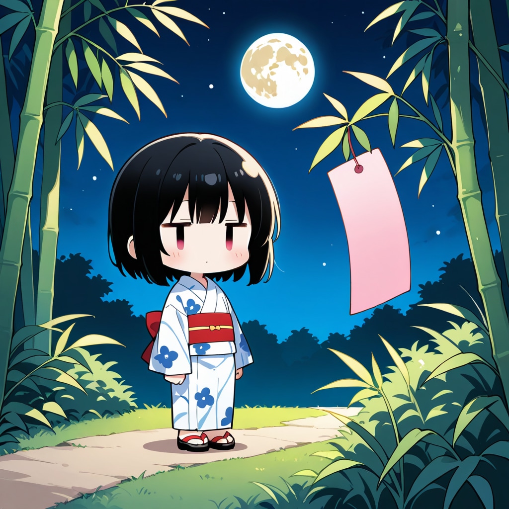 七夕なので、短冊に願い事を…