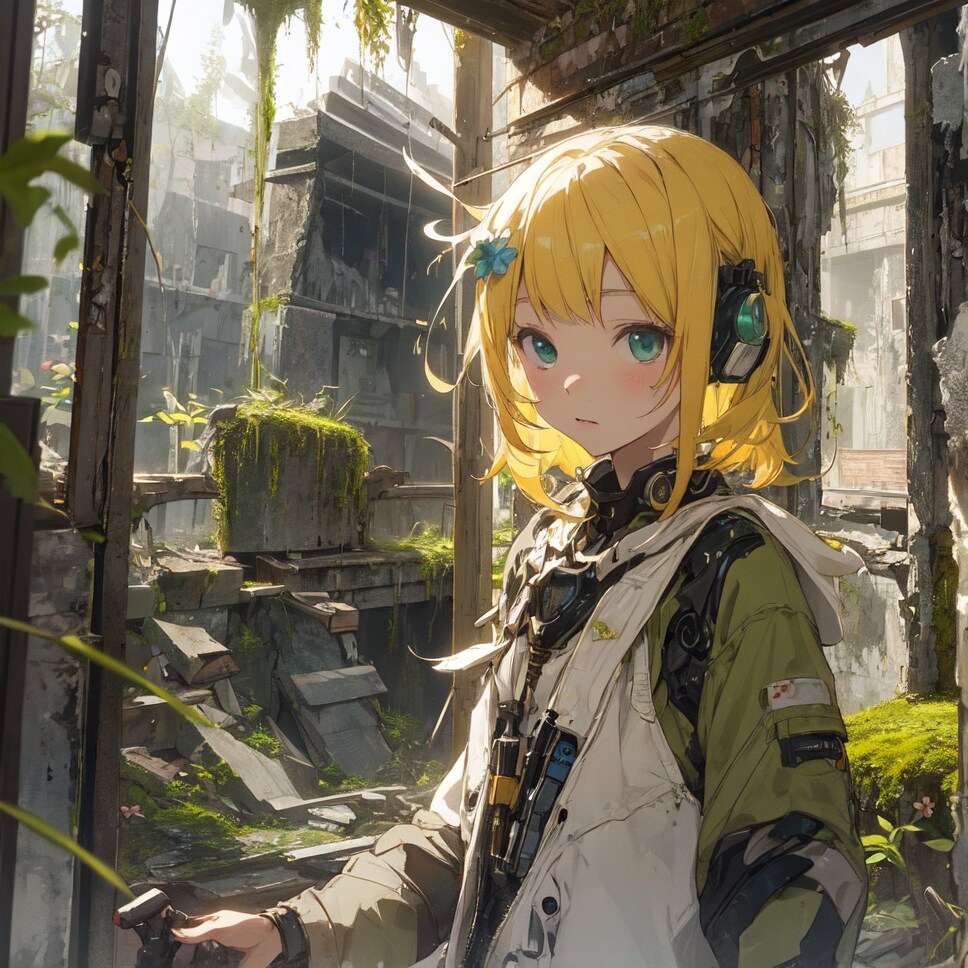 静かな廃墟 | の人気AIイラスト・グラビア