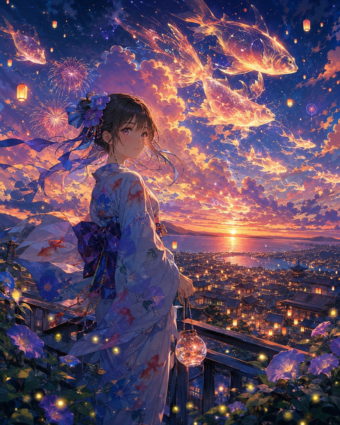 夏空を泳ぐ