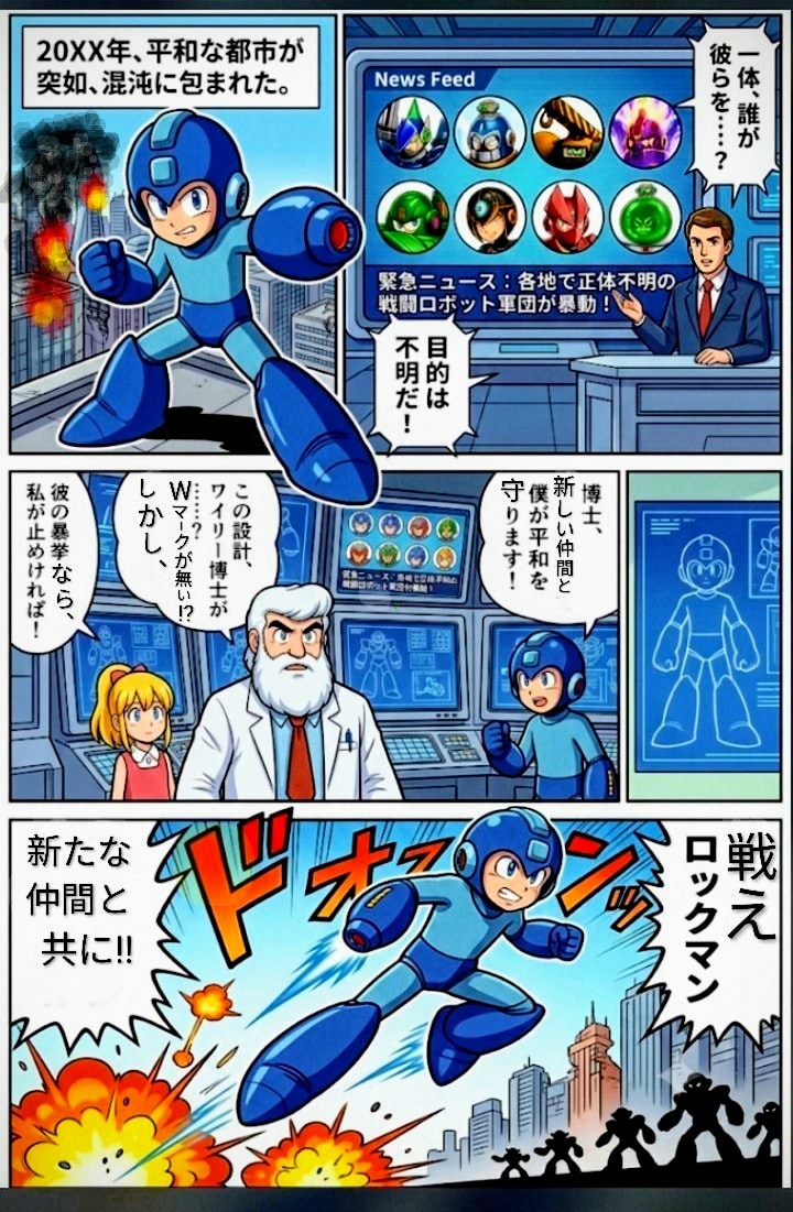 ロックマンGemini･remake　　　　　　　　　　　　　　　　　Dr.ケイオスの挑戦状!!