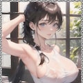 巨乳レオタード　big breast leotard 3枚目