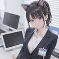 猫耳女子社員 6枚目