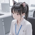 猫耳女子社員 2枚目