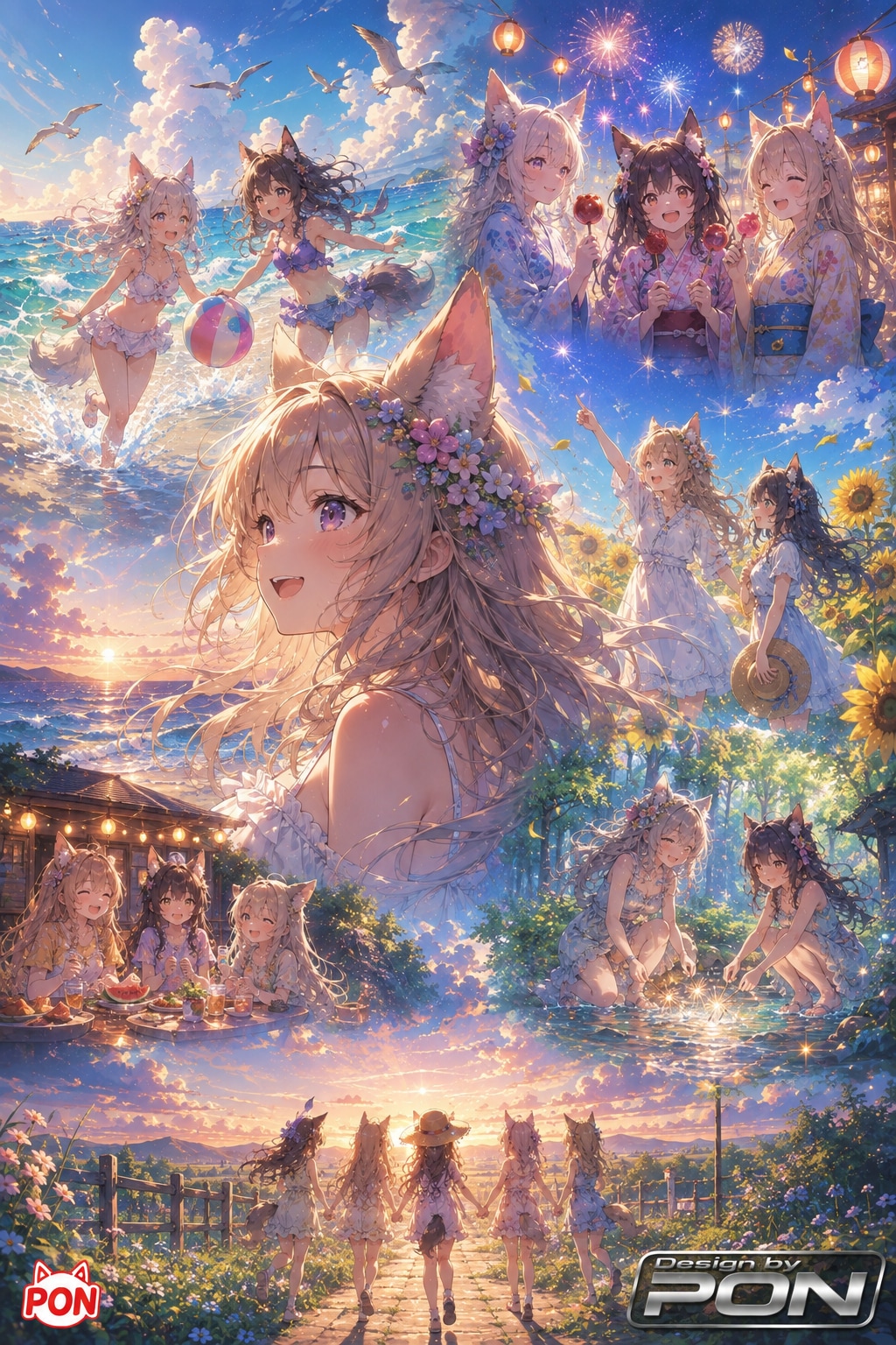 ケモミミ達の夏