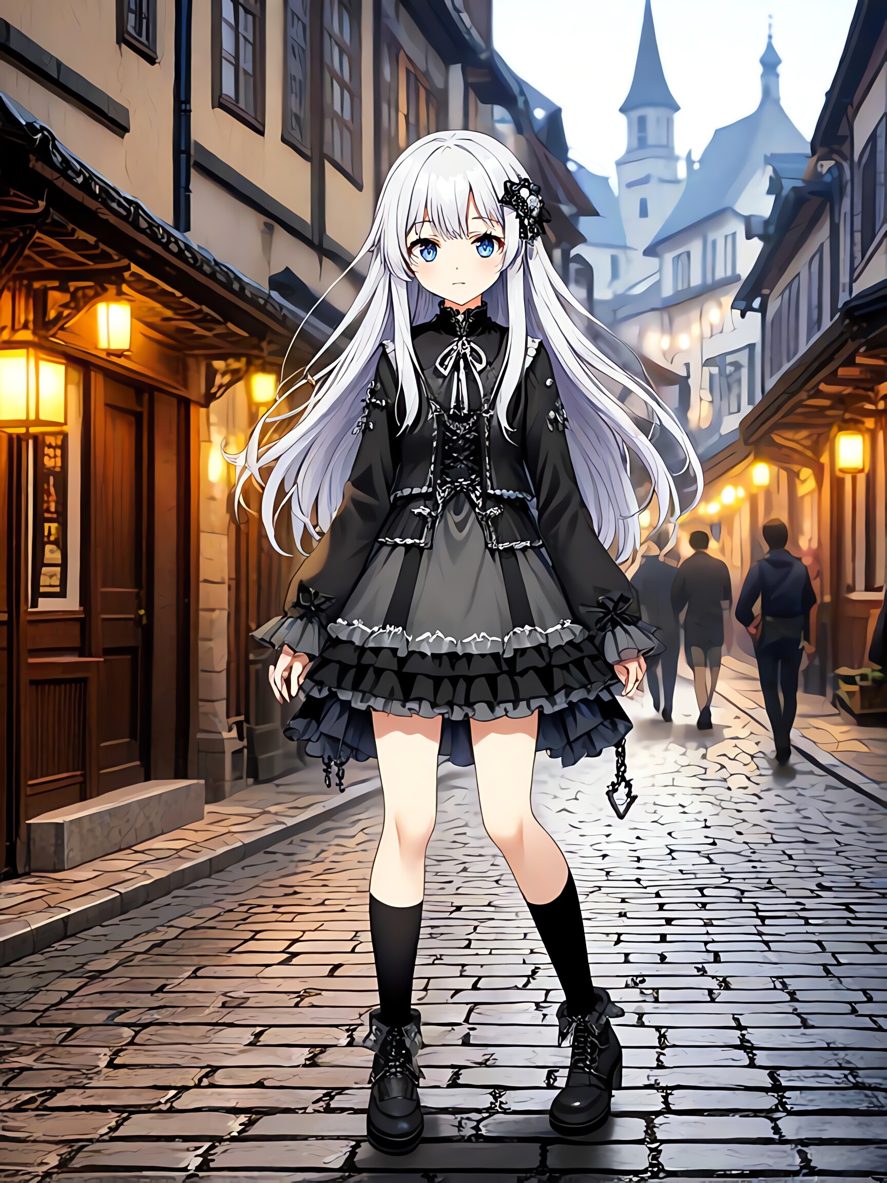 ゴスロリな中学生！ | の人気AIイラスト・グラビア