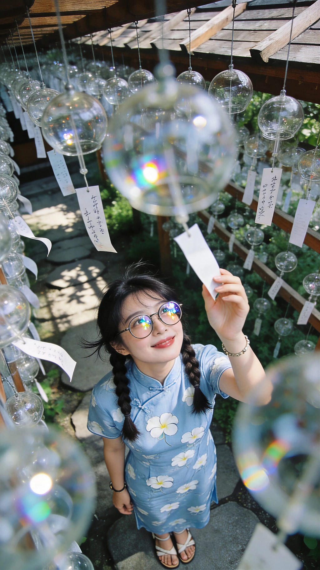 Whispers Beneath the Wind Chimes