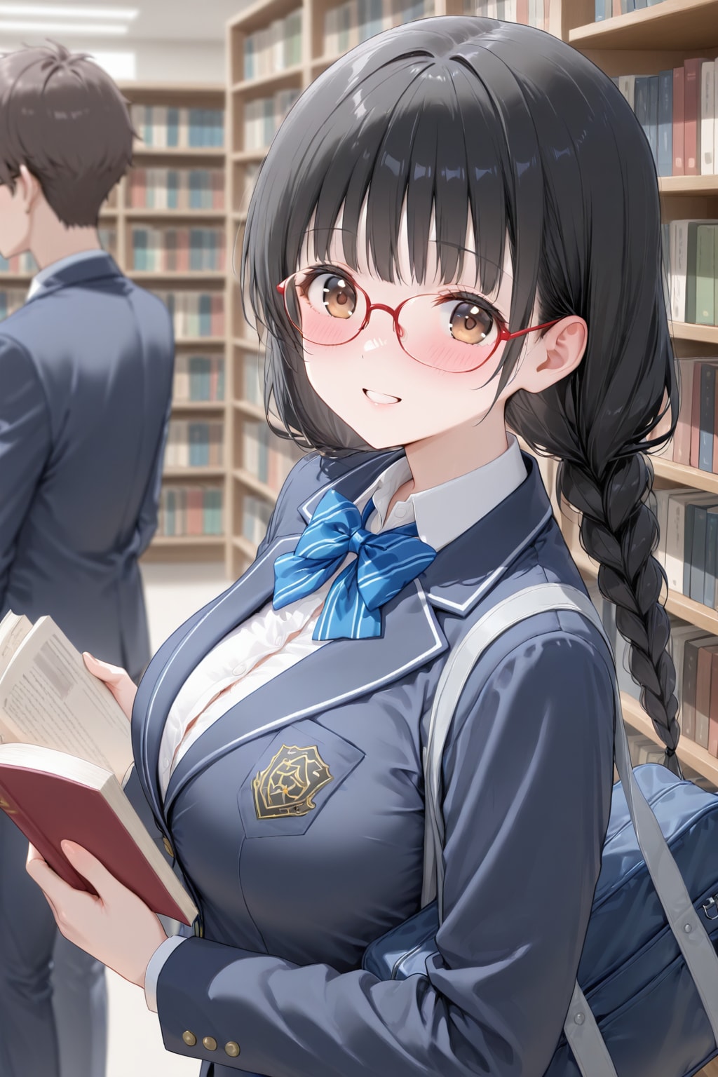 図書室とメガネ少女（RECIPE）