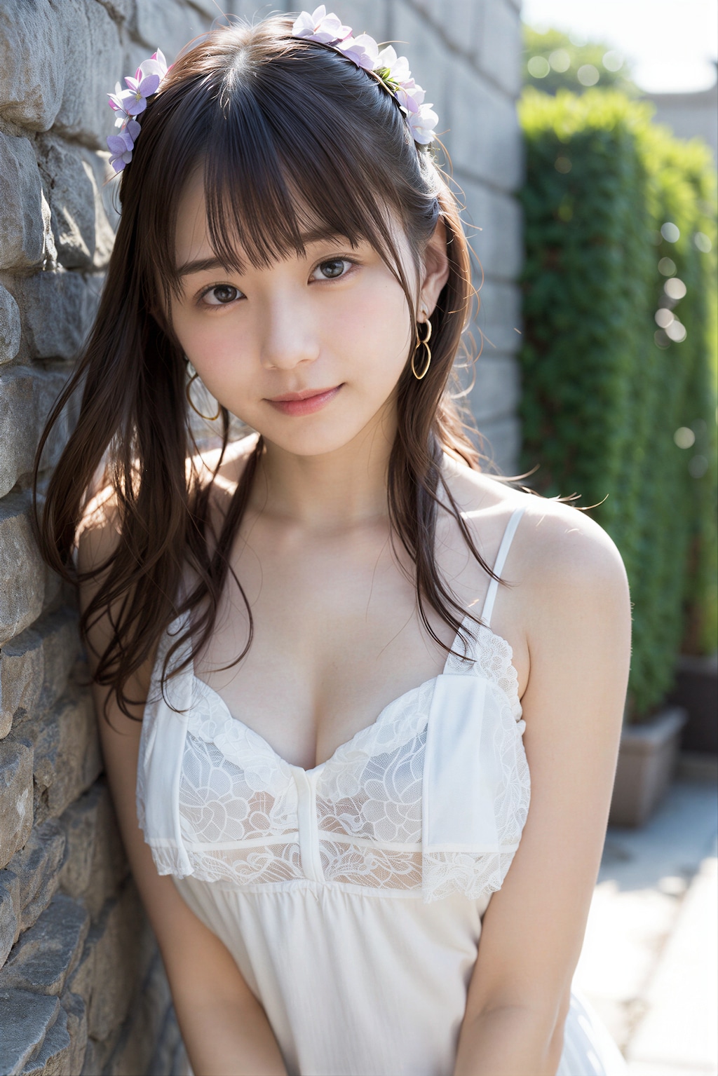 夏の肩出しコーデ 2