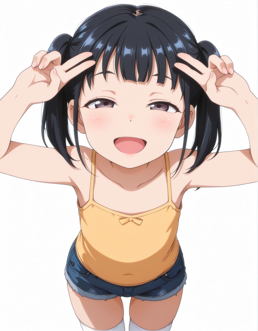 ぱっつんツインテール♡