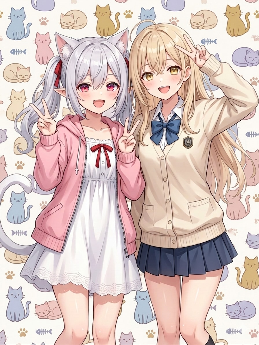 Kamenashiさんの看板娘達とシロネさん | の人気AIイラスト・グラビア
