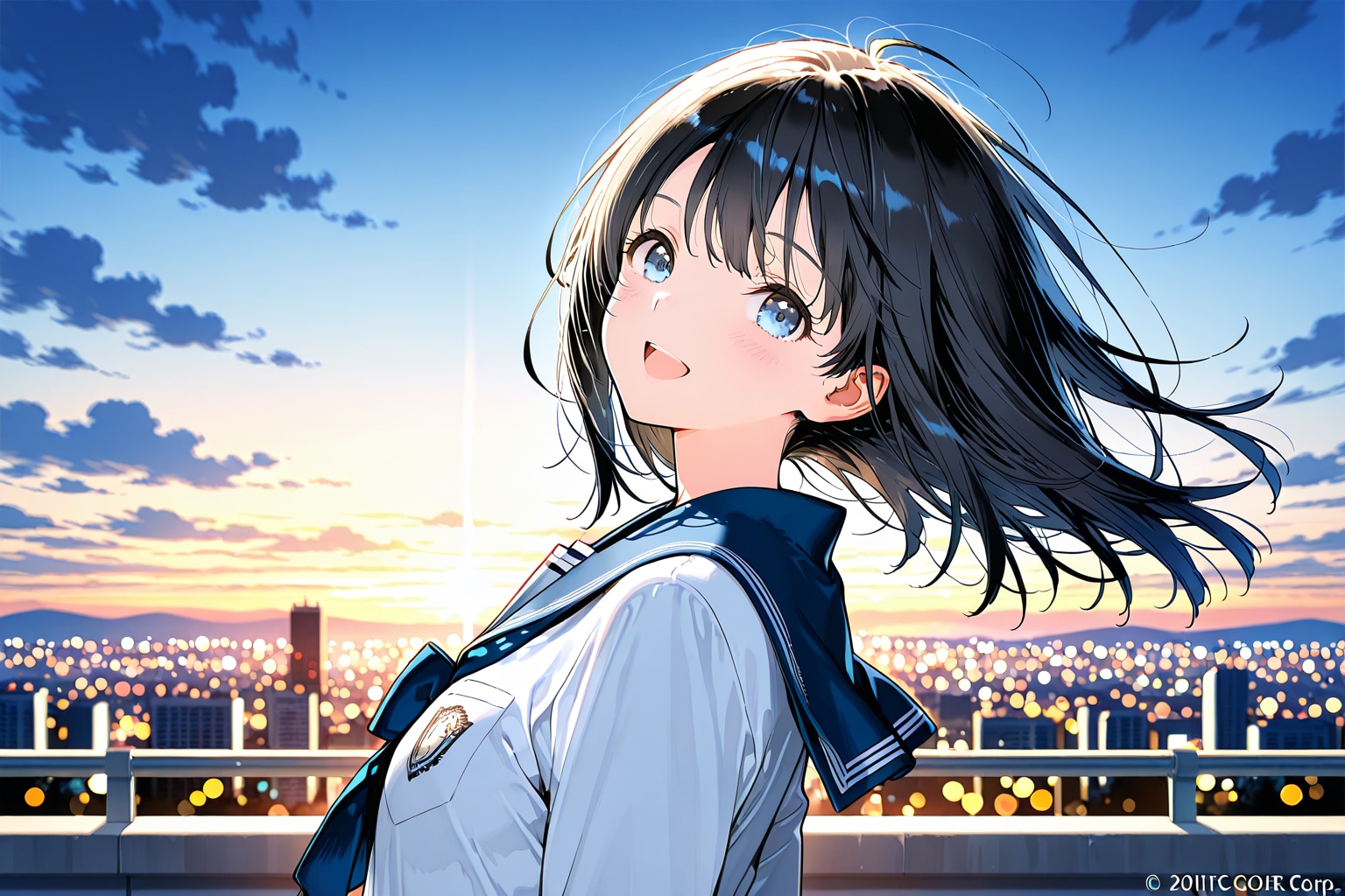 夕陽と美少女(PHOENIX)(14) | の人気AIイラスト・グラビア