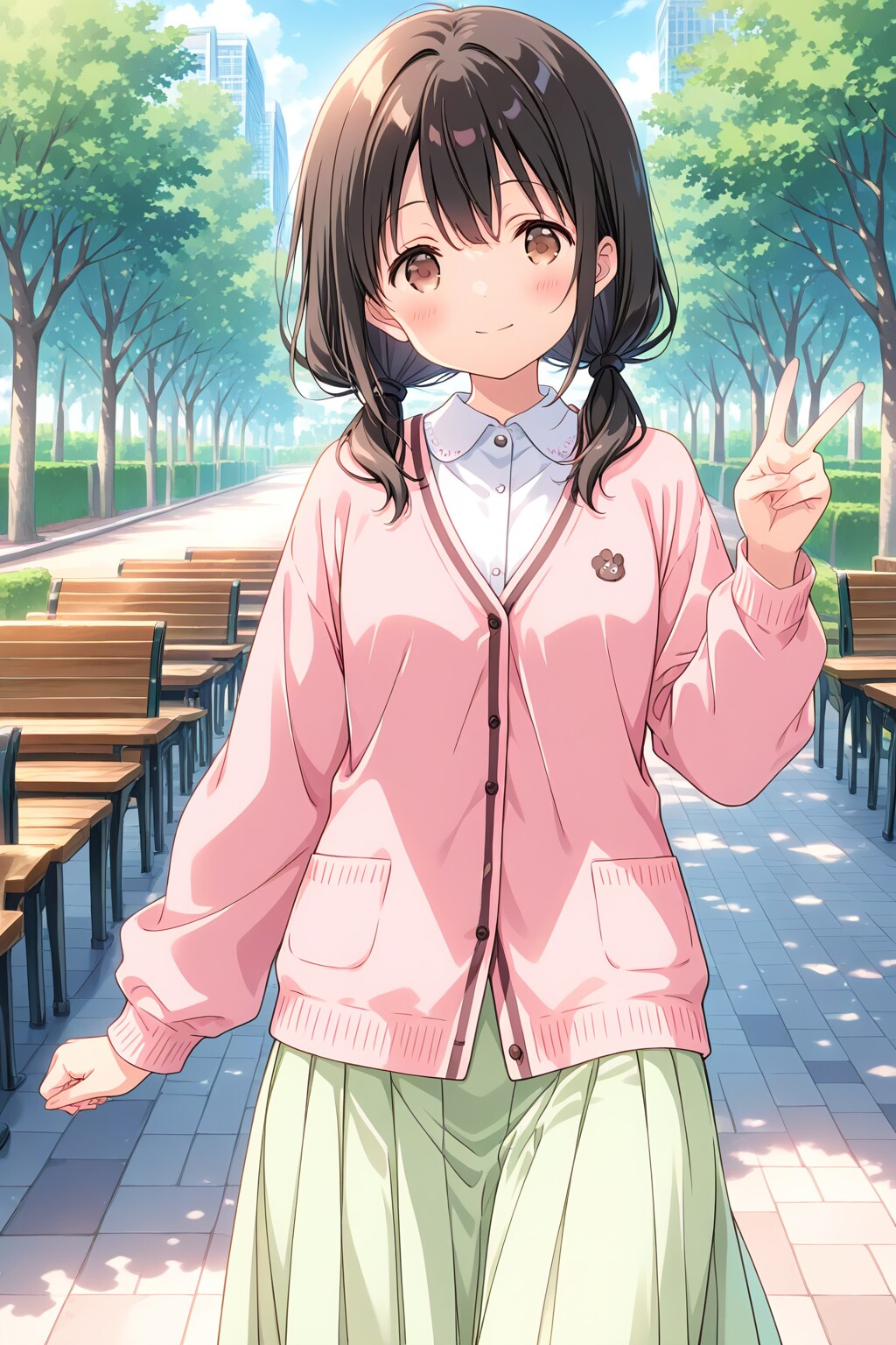 楓ちゃんと夏希ちゃんの春色コーデ(HARPY版)